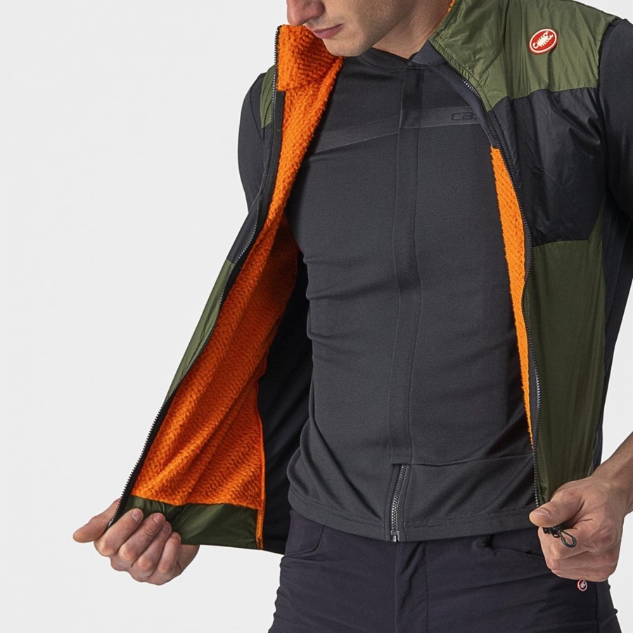 Light Green / Dark Grey Men Castelli UNLIMITED PUFFY Vest | 178YKIZJM