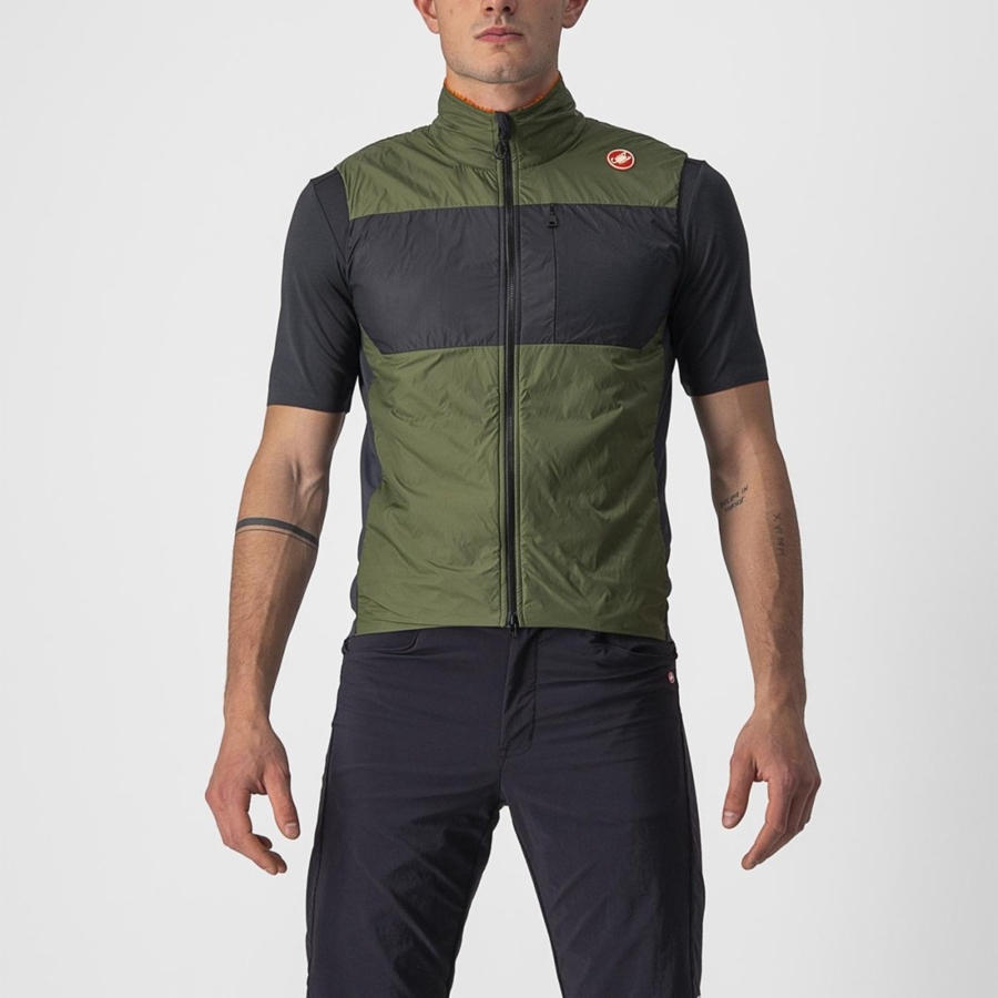 Light Green / Dark Grey Men Castelli UNLIMITED PUFFY Vest | 178YKIZJM