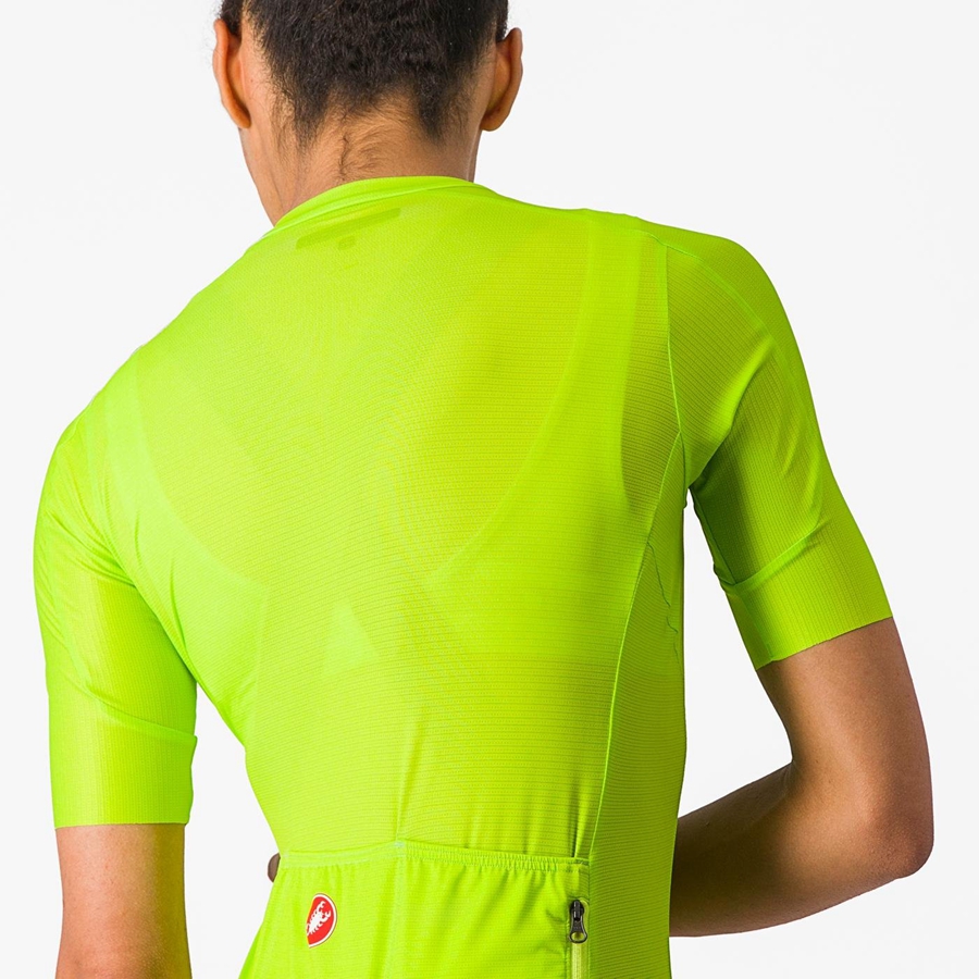 Light Green / Deep Green Women Castelli ESPRESSO W Jersey | 809IRFLDX