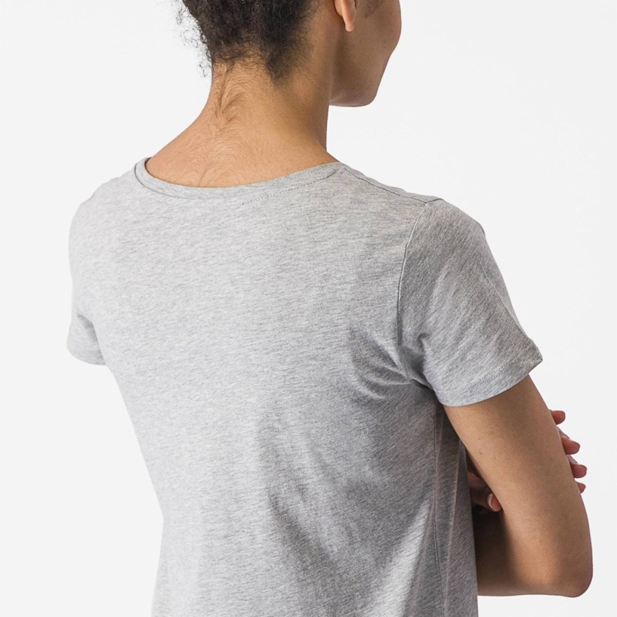 Light Grey Women Castelli CASTELLI CLASSICO W TEE Casual | 605OSLJWR