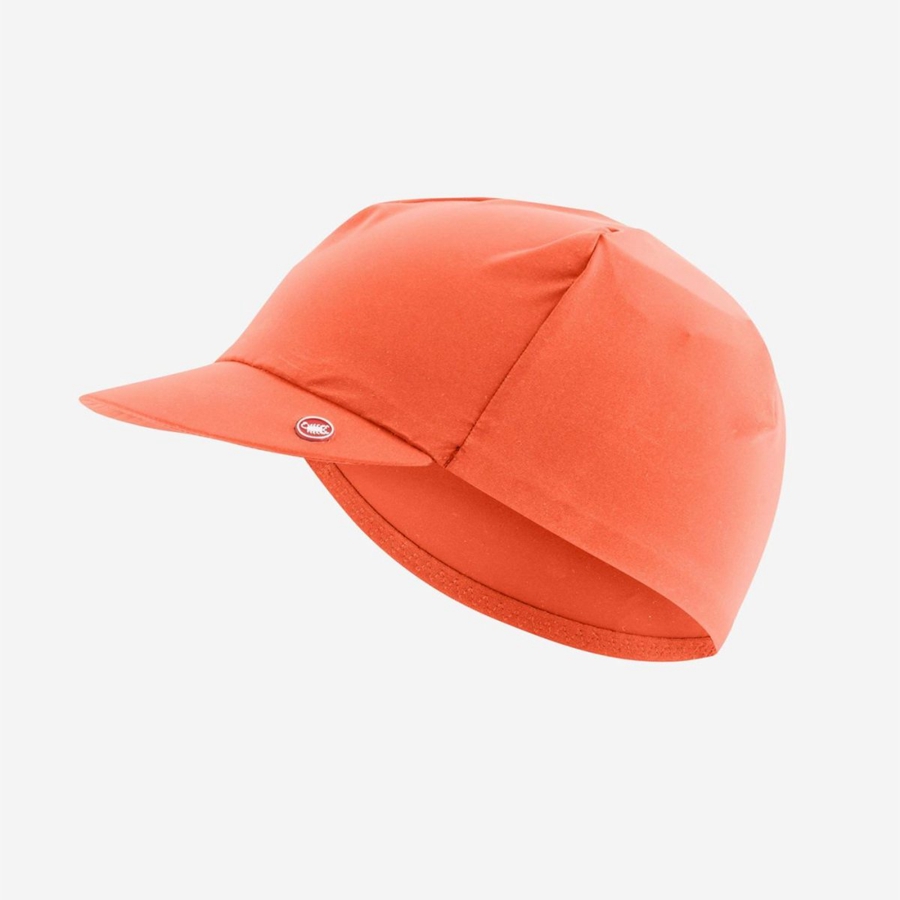 Orange Red Men Castelli PREMIO 2 Cap | 586SUXRGW