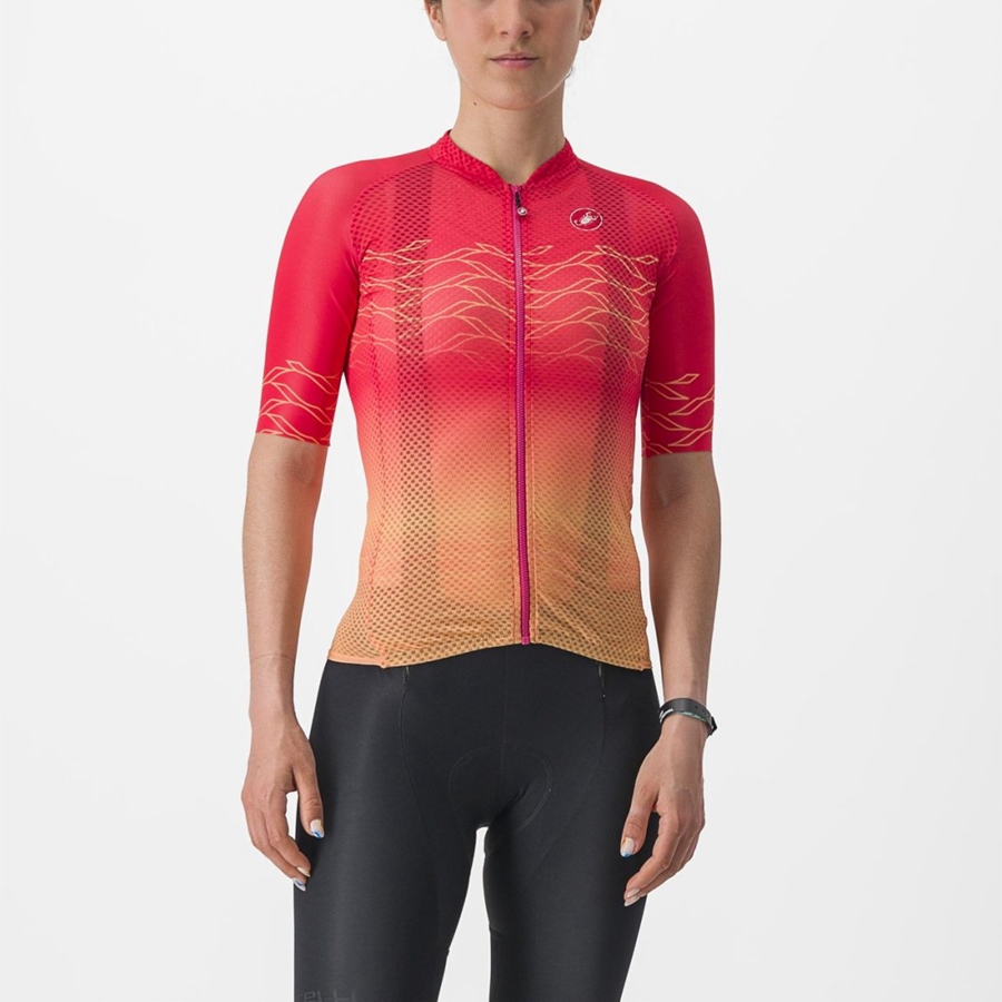 Orange Women Castelli CLIMBER\'S 2.0 W Jersey | 745JCXHAQ