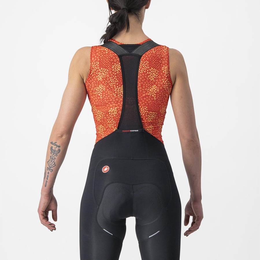 Orange Women Castelli PRO MESH 4 W SLEEVELESS Base Layer | 175XATYZO