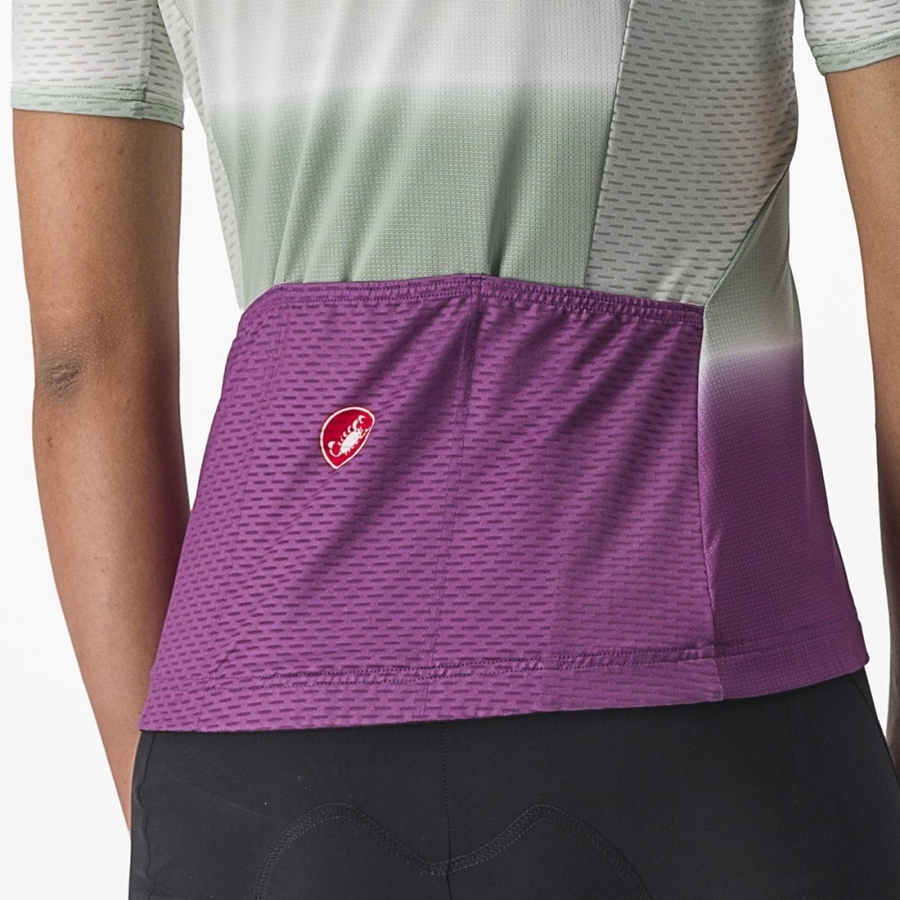 Purple White Women Castelli DOLCE Jersey | 567IRKFQU