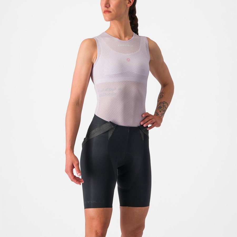 Purple White Women Castelli PRO MESH W SLEEVELESS Base Layer | 021BPANDR