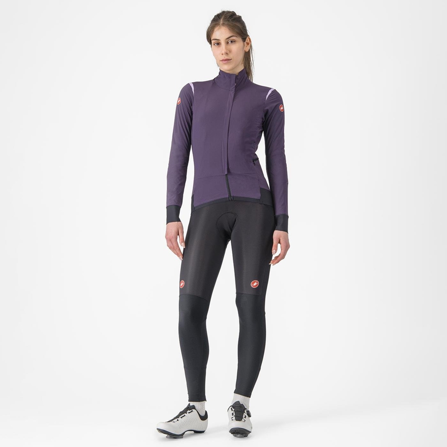 Purple Women Castelli ALPHA FLIGHT ROS W Jackets | 128NLEWYZ