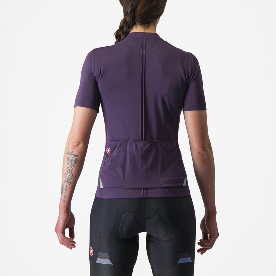 Purple Women Castelli ANIMA 4 Jersey | 094MQJABF