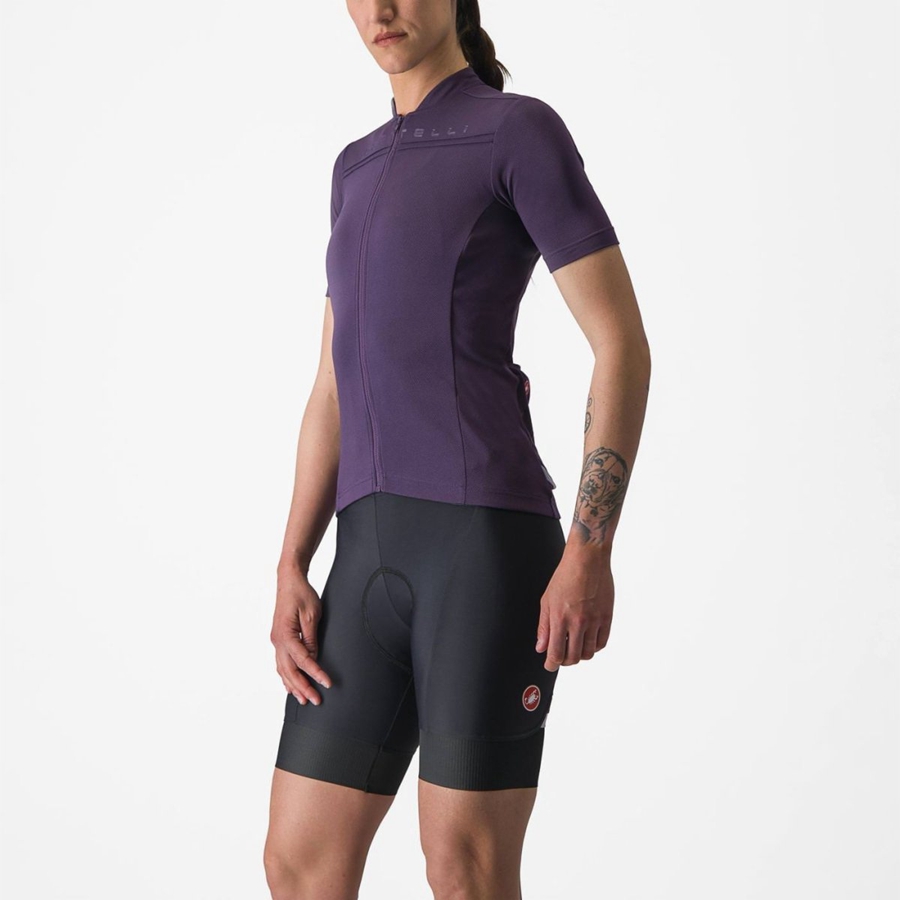 Purple Women Castelli ANIMA 4 Jersey | 094MQJABF