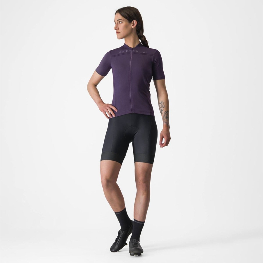 Purple Women Castelli ANIMA 4 Jersey | 094MQJABF