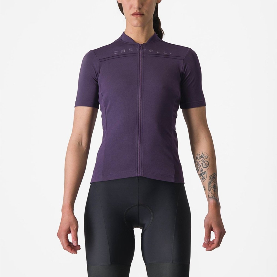 Purple Women Castelli ANIMA 4 Jersey | 094MQJABF