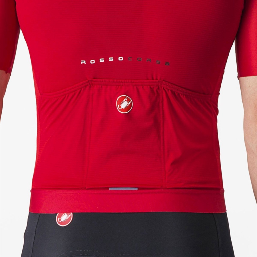 Red Men Castelli AERO RACE 7.0 Jersey | 296XRAJCS