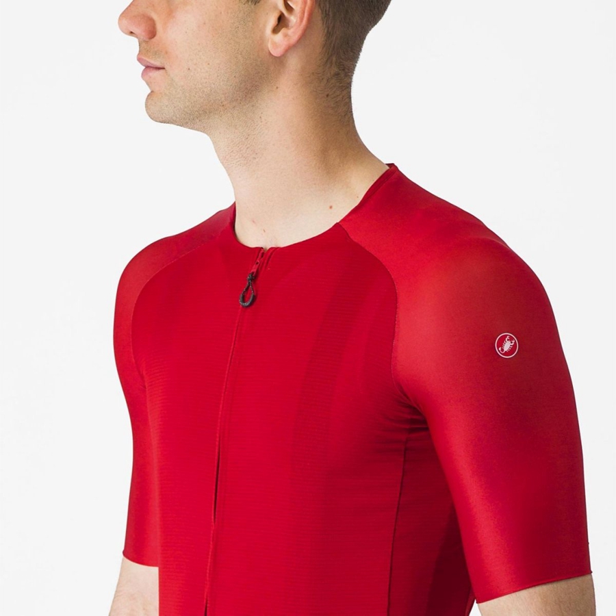 Red Men Castelli AERO RACE 7.0 Jersey | 296XRAJCS