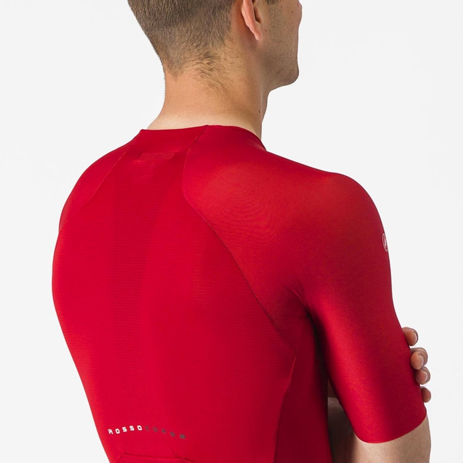 Red Men Castelli AERO RACE 7.0 Jersey | 296XRAJCS