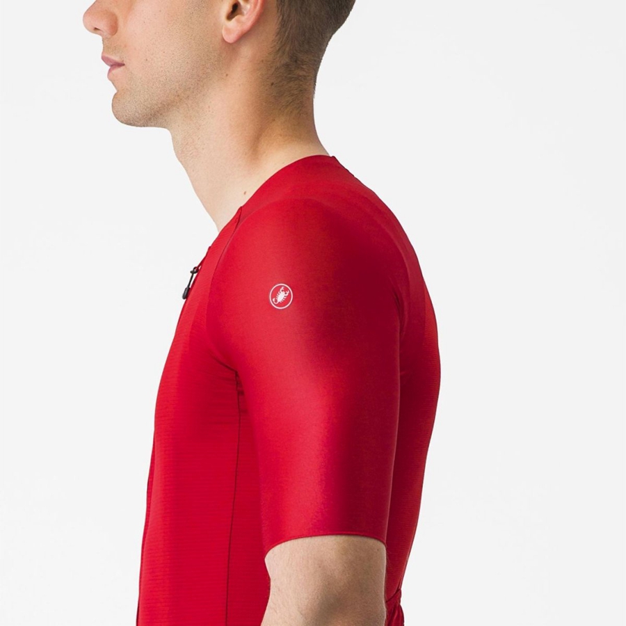 Red Men Castelli AERO RACE 7.0 Jersey | 296XRAJCS