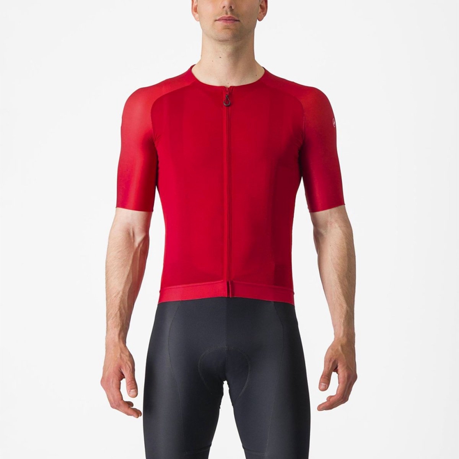 Red Men Castelli AERO RACE 7.0 Jersey | 296XRAJCS