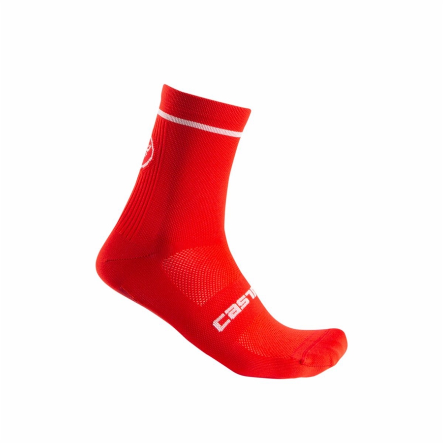 Red Men Castelli ENTRATA 13 Socks | 837DCBINV