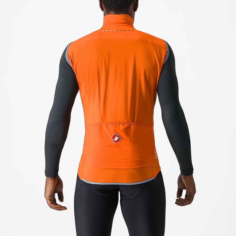 Red Orange Men Castelli PERFETTO RoS 2 Vest | 721CUSQBG