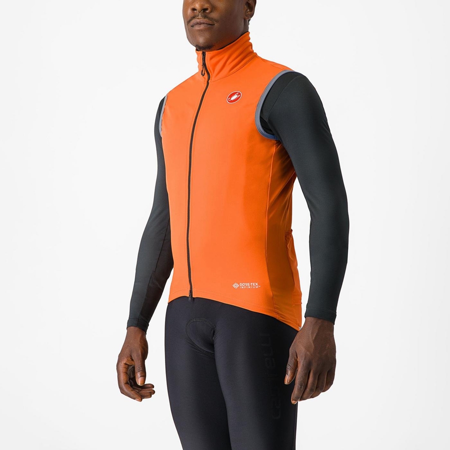 Red Orange Men Castelli PERFETTO RoS 2 Vest | 721CUSQBG