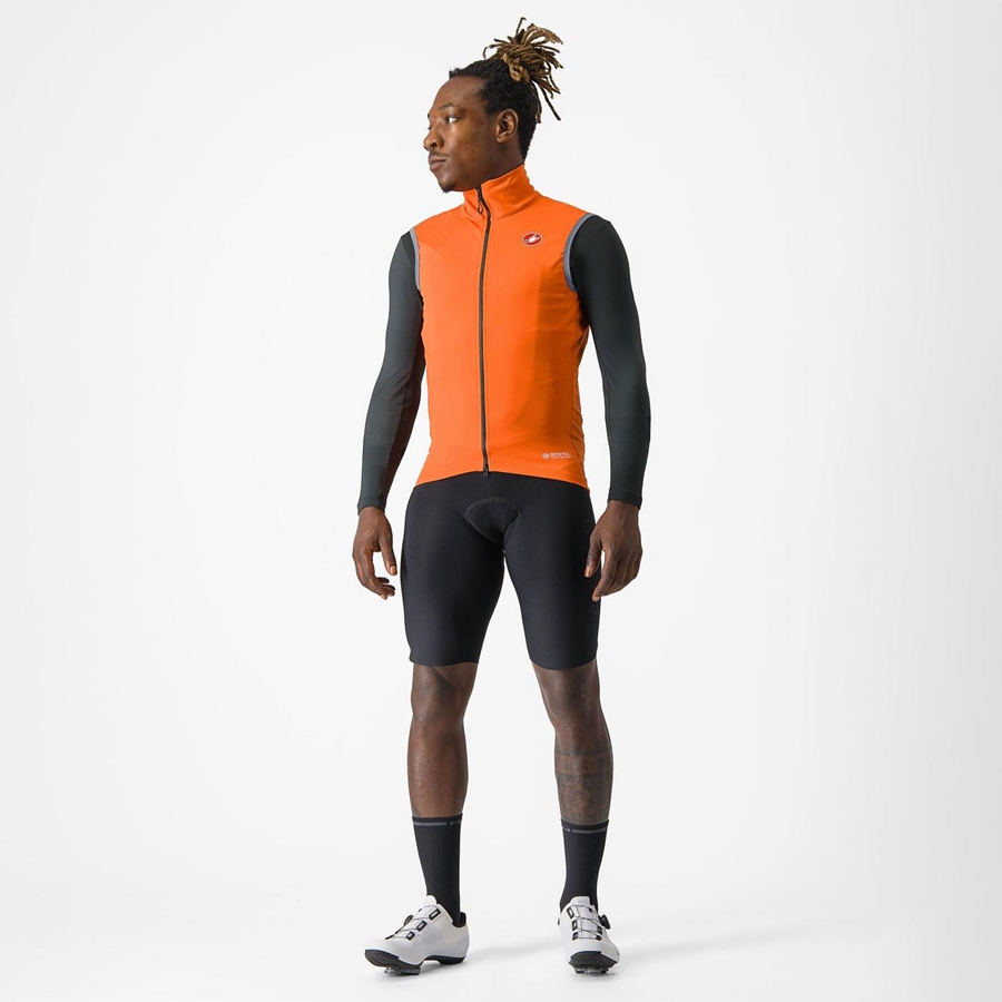 Red Orange Men Castelli PERFETTO RoS 2 Vest | 721CUSQBG