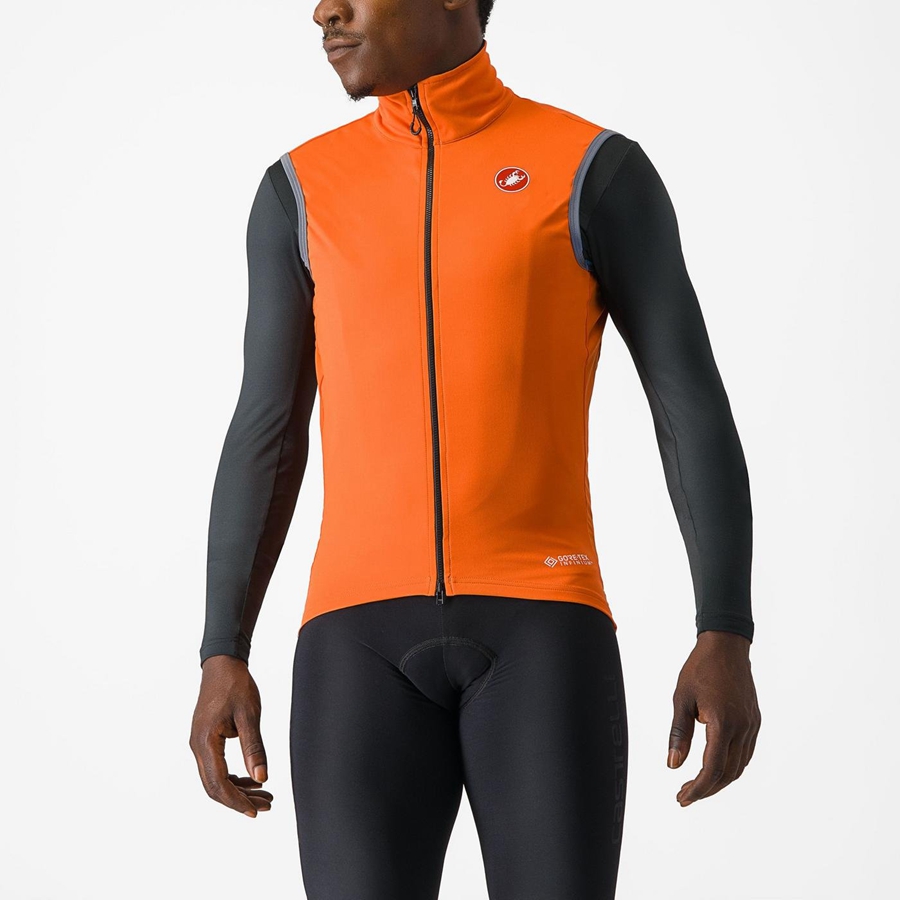 Red Orange Men Castelli PERFETTO RoS 2 Vest | 721CUSQBG