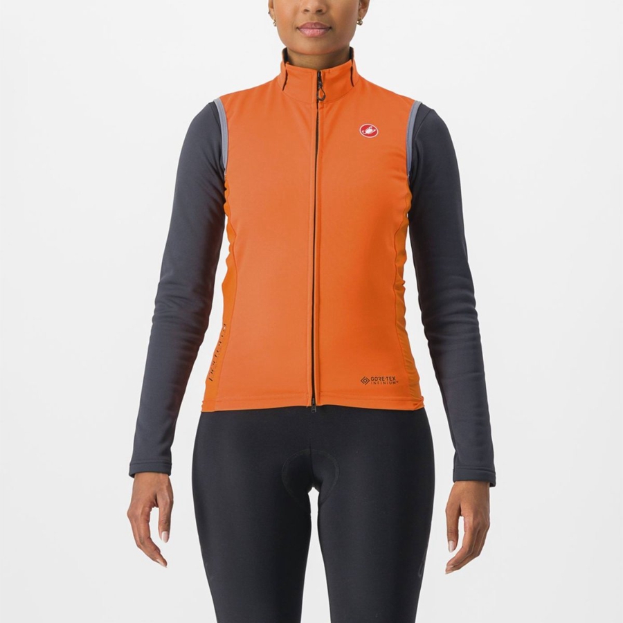 Red Orange Women Castelli PERFETTO RoS 2 W Vest | 013FLUDMZ