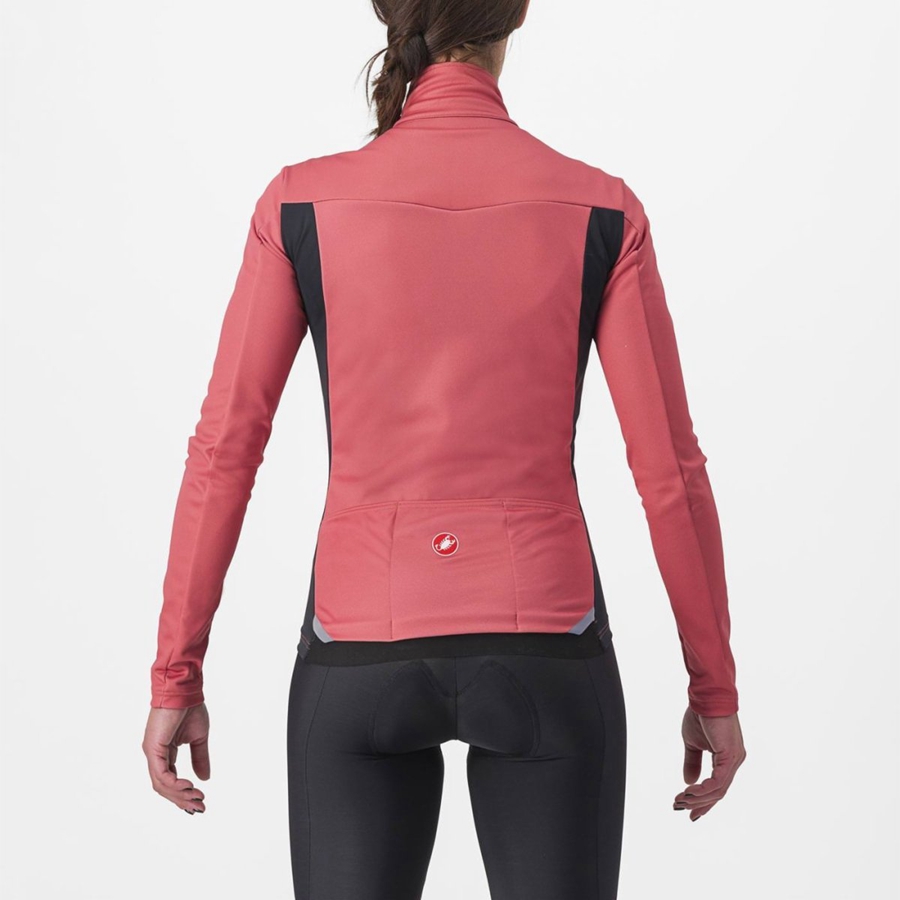 Red / Black Women Castelli TRANSITION 2 W Jackets | 702CSKLUP