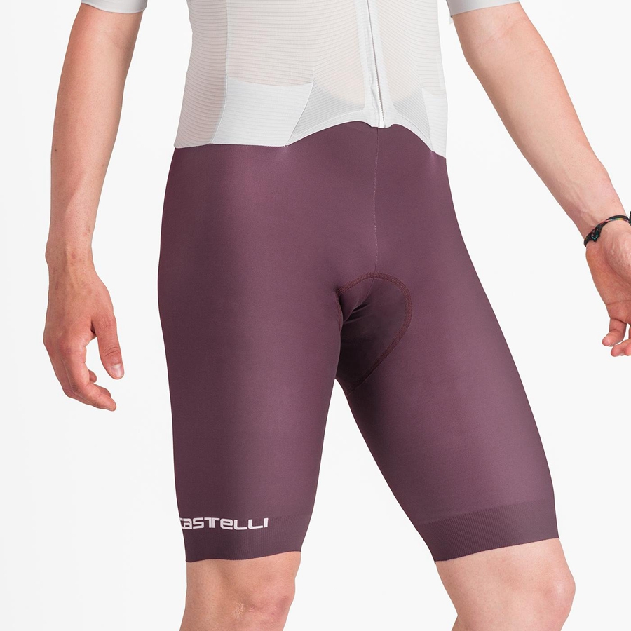 Silver Grey Burgundy Men Castelli SANREMO BTW X2 Speedsuits | 749RFUPGK