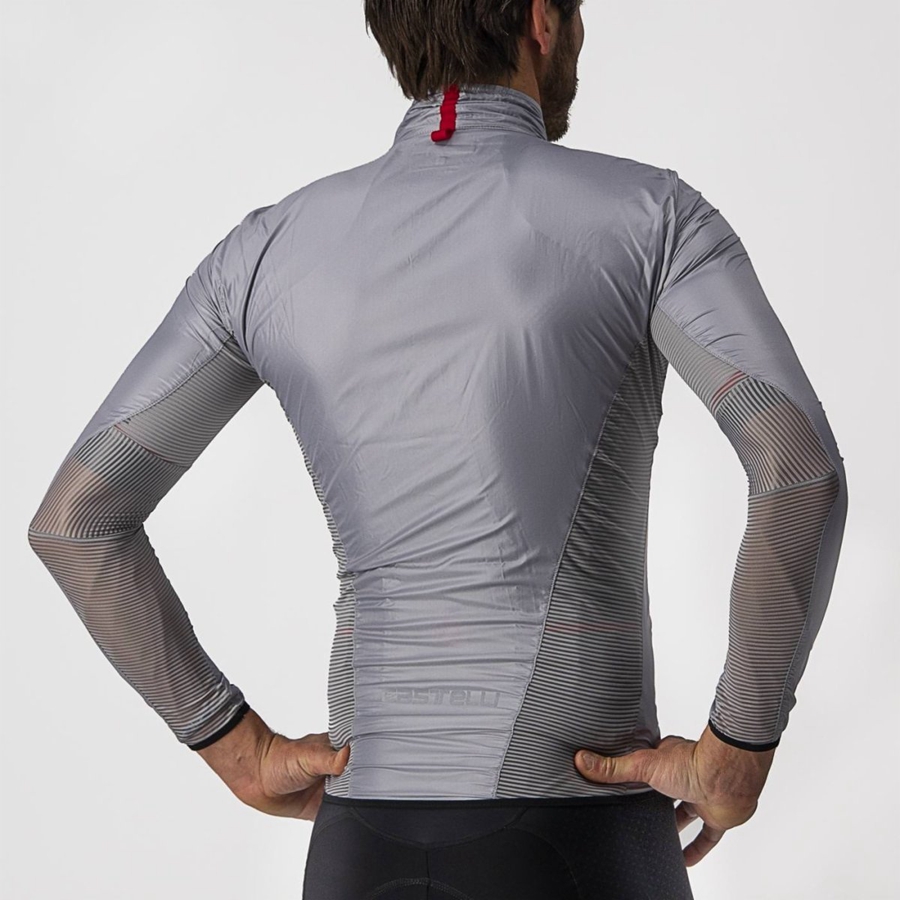 Silver Grey Men Castelli ARIA SHELL Protection | 127MWGAYV