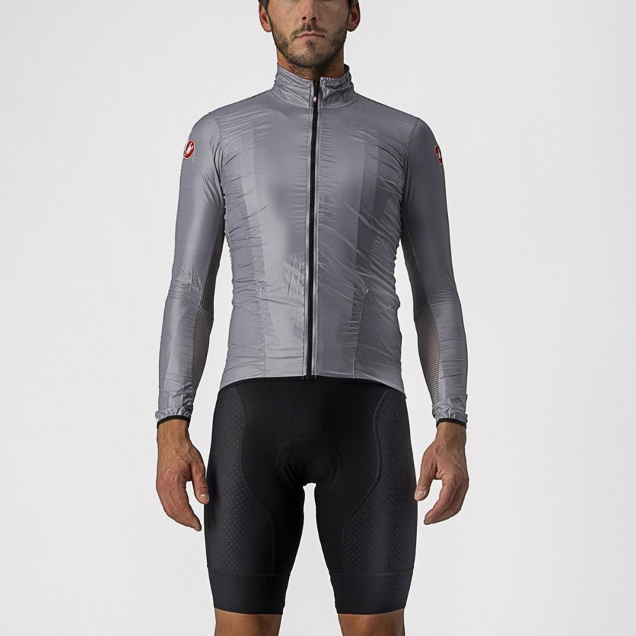 Silver Grey Men Castelli ARIA SHELL Protection | 127MWGAYV