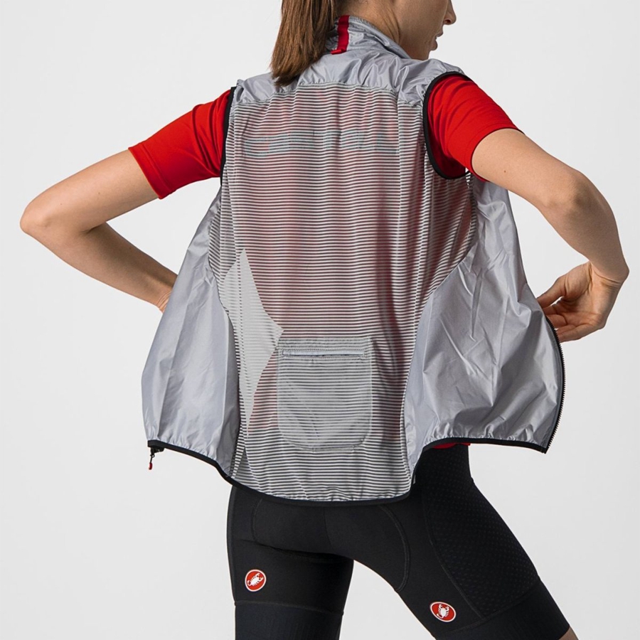 Silver Grey Women Castelli ARIA W Vest | 120KCMBPH