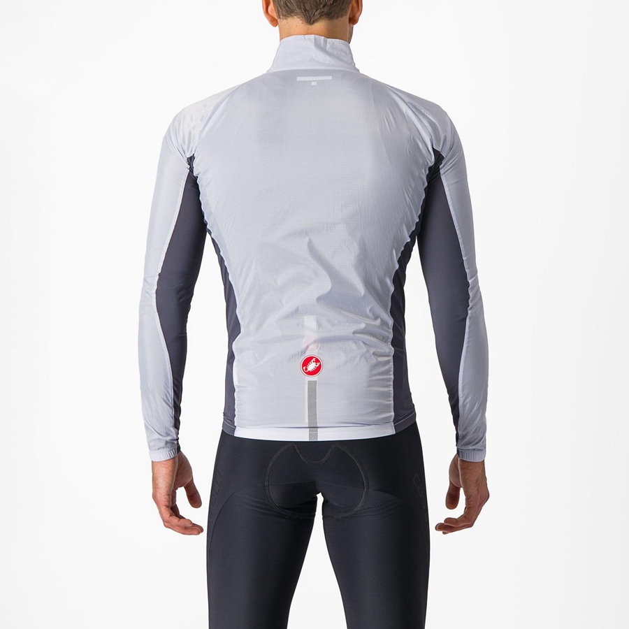 Silver Grey / Dark Grey Men Castelli SQUADRA STRETCH Protection | 306WZHYMR