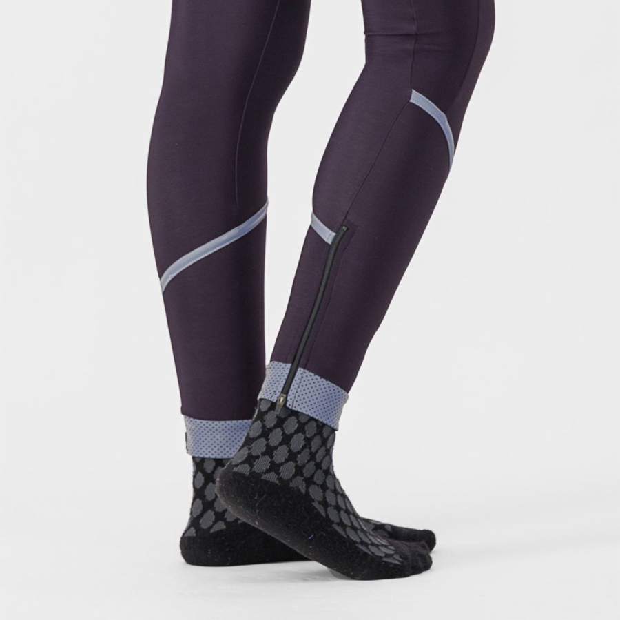 Silver Women Castelli VELOCISSIMA THERMAL Leggings | 182KYSVCR