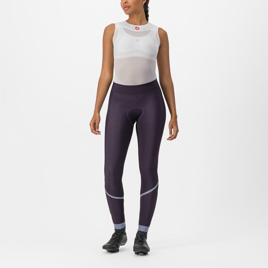 Silver Women Castelli VELOCISSIMA THERMAL Leggings | 182KYSVCR