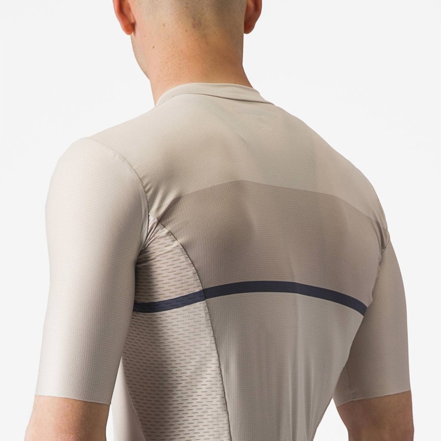 Silver / Blue Men Castelli TRADIZIONE Jersey | 276NFOVUM