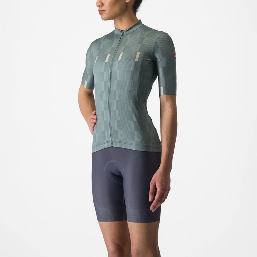 Turquoise Women Castelli DIMENSIONE Jersey | 713ZLVUMO