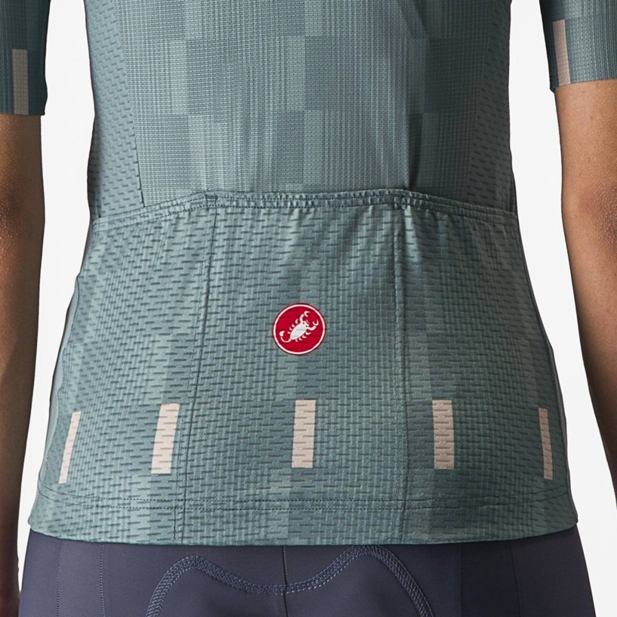 Turquoise Women Castelli DIMENSIONE Jersey | 713ZLVUMO