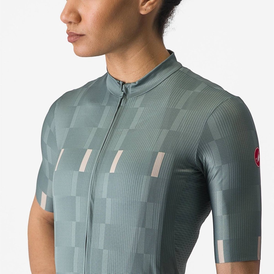 Turquoise Women Castelli DIMENSIONE Jersey | 713ZLVUMO