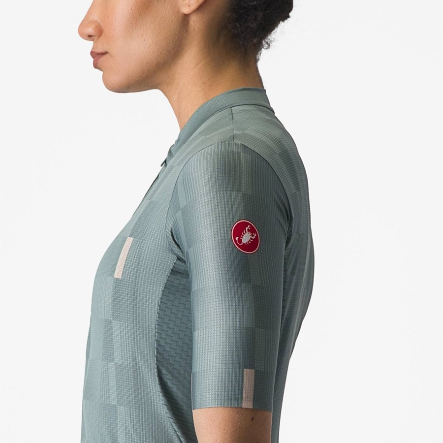 Turquoise Women Castelli DIMENSIONE Jersey | 713ZLVUMO