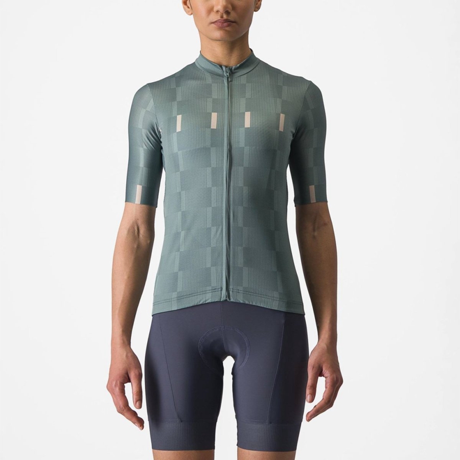 Turquoise Women Castelli DIMENSIONE Jersey | 713ZLVUMO