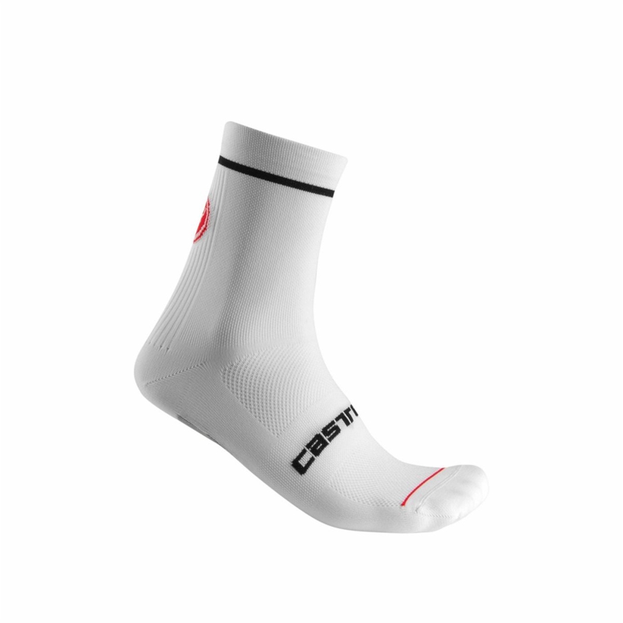 White Men Castelli ENTRATA 13 Socks | 285ANWYZJ