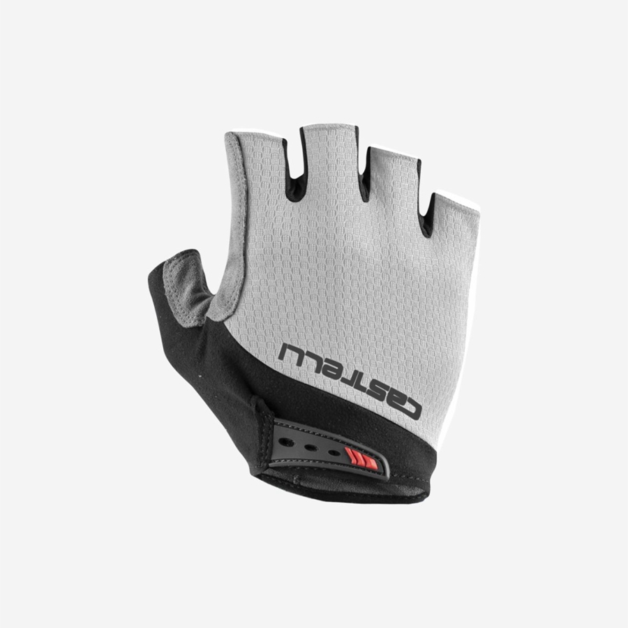 White Men Castelli ENTRATA V Gloves | 821ZKGNFA