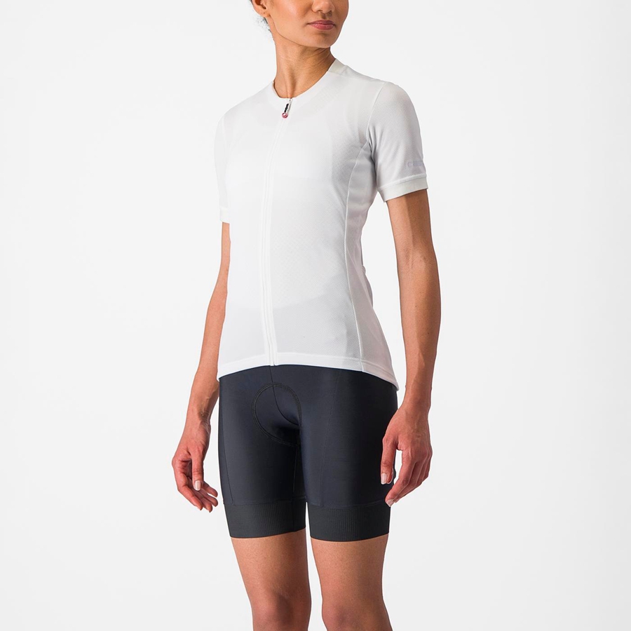 White Women Castelli LIBERA Jersey | 817KSTEXF