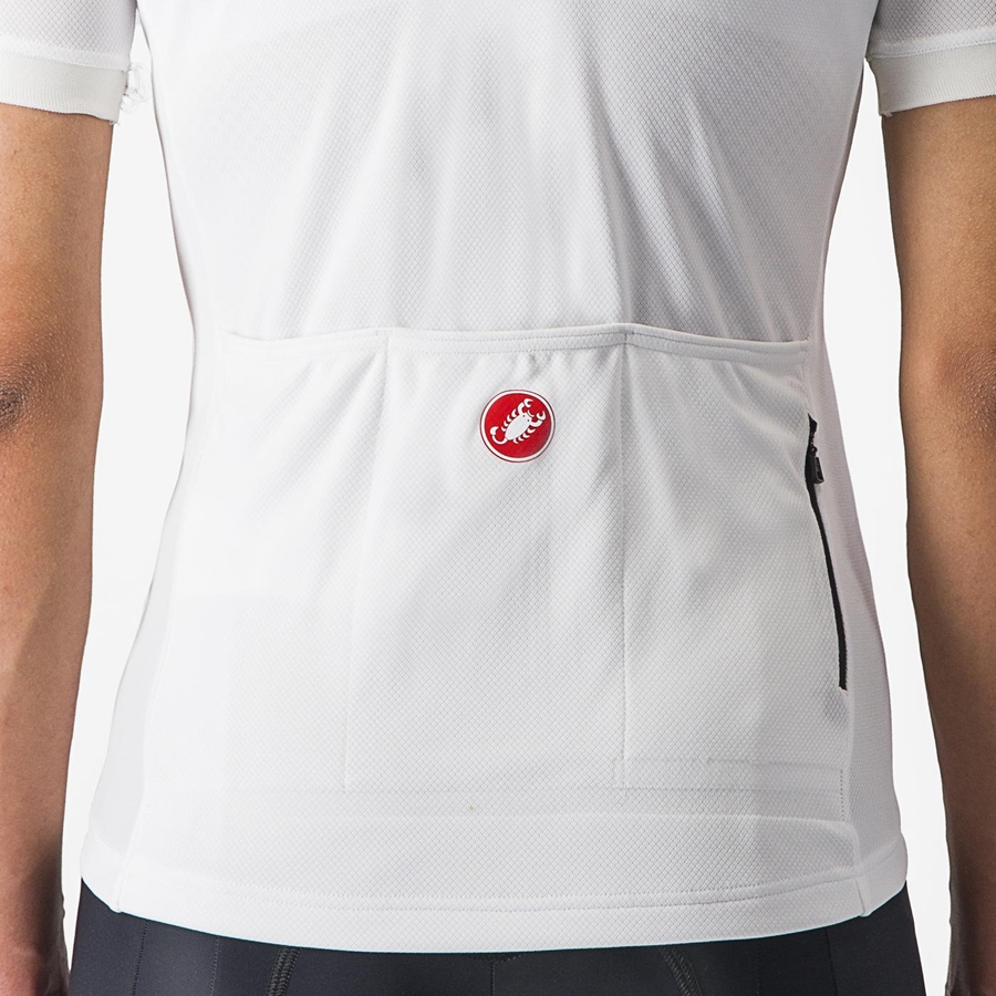 White Women Castelli LIBERA Jersey | 817KSTEXF