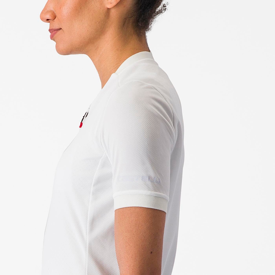 White Women Castelli LIBERA Jersey | 817KSTEXF