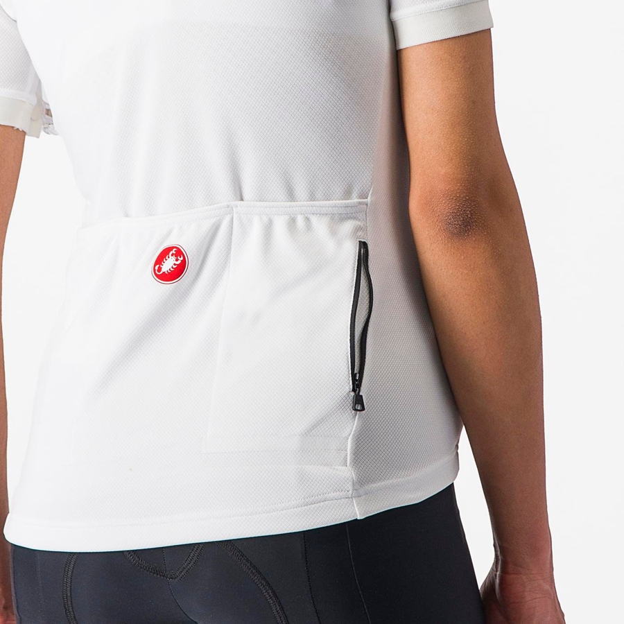 White Women Castelli LIBERA Jersey | 817KSTEXF