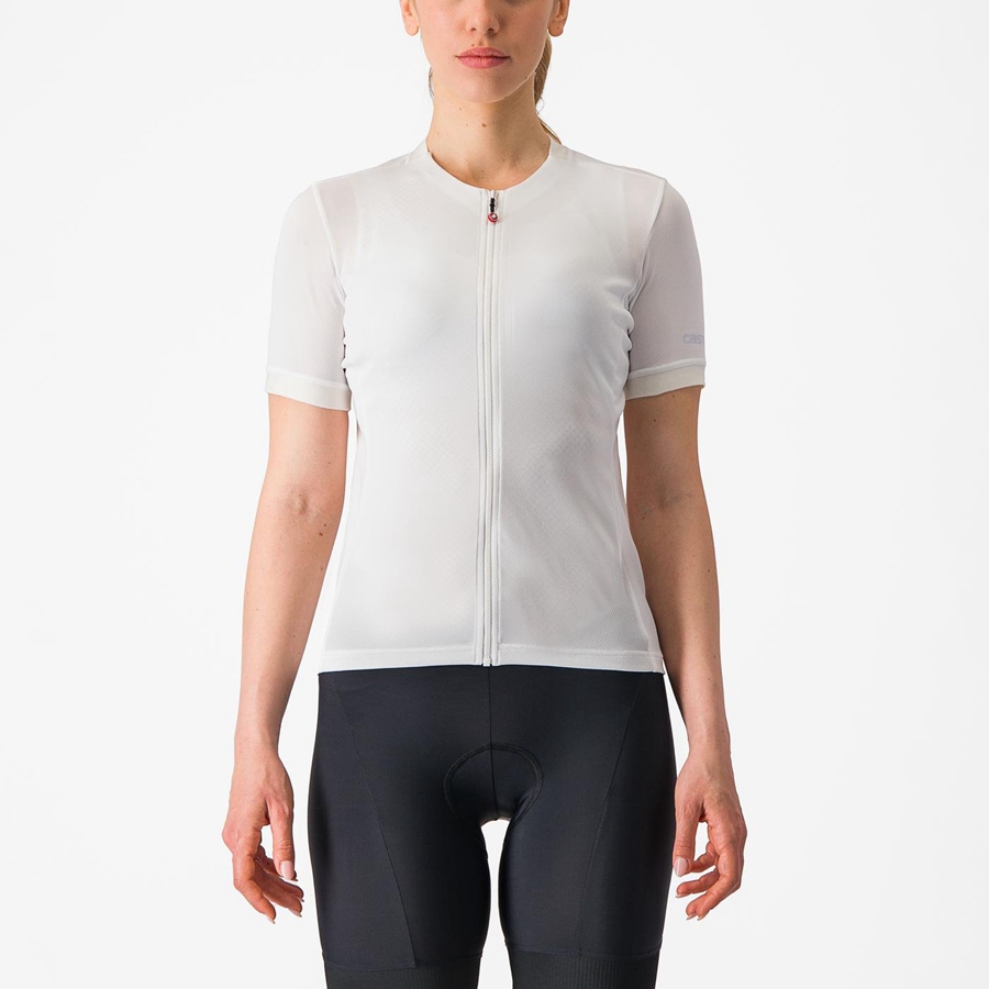 White Women Castelli LIBERA Jersey | 817KSTEXF