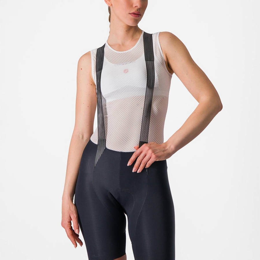 White Women Castelli PRO MESH W SLEEVELESS Base Layer | 278WPDGYJ