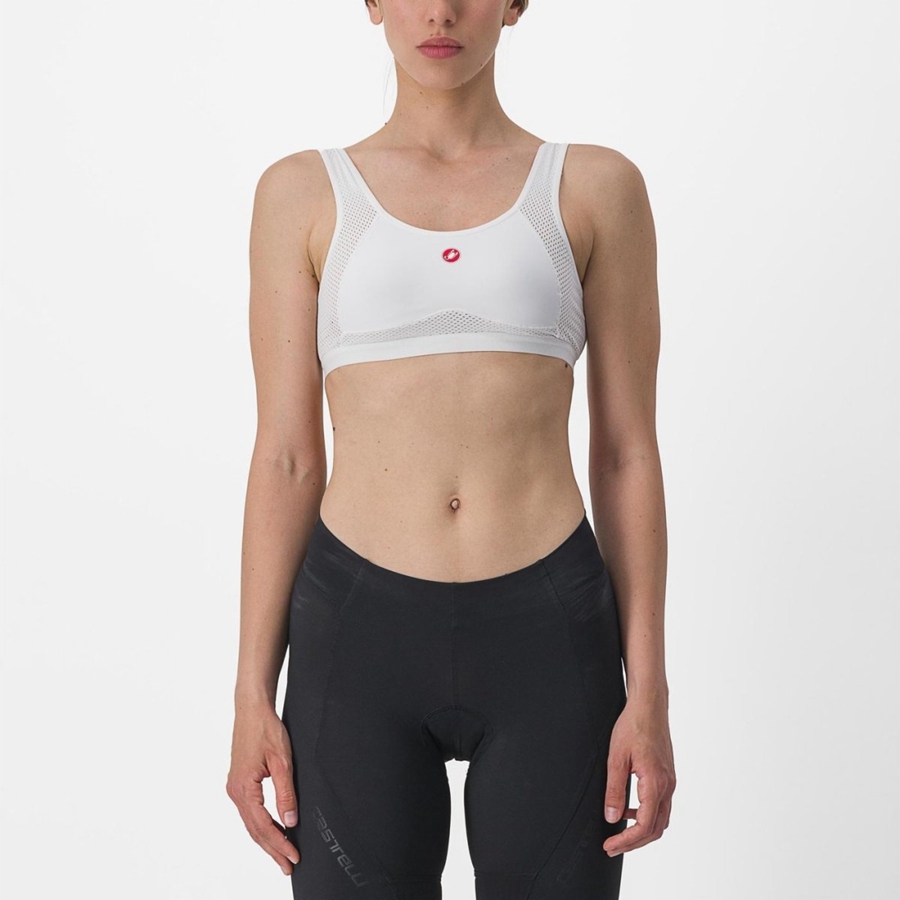 White Women Castelli ROSSO CORSA BRA Base Layer | 706SUXYMH