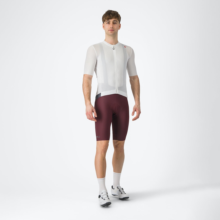 White / Dark Grey Men Castelli ESPRESSO Jersey | 452LNYTPO